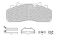 KIT BRAKE PADS SAF 19,5''